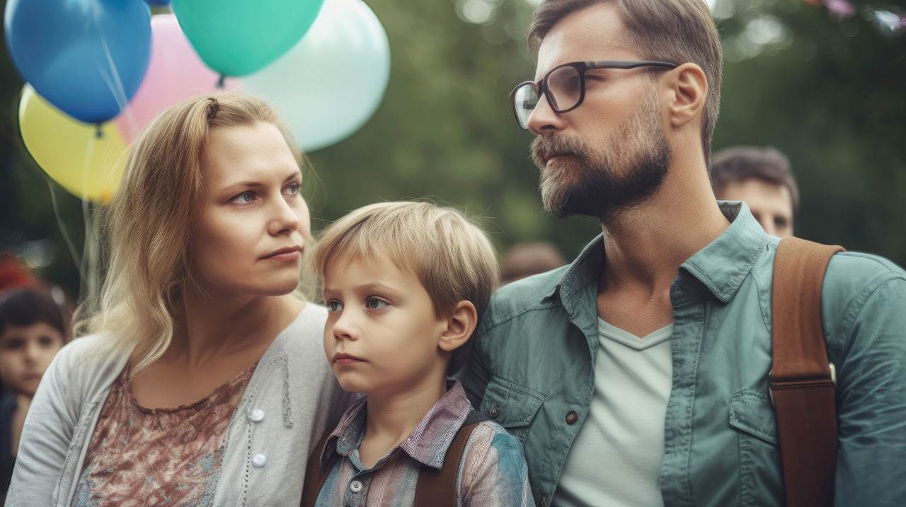 Co-Eltern beim Co-Parenting des gemeinsamen Kindes