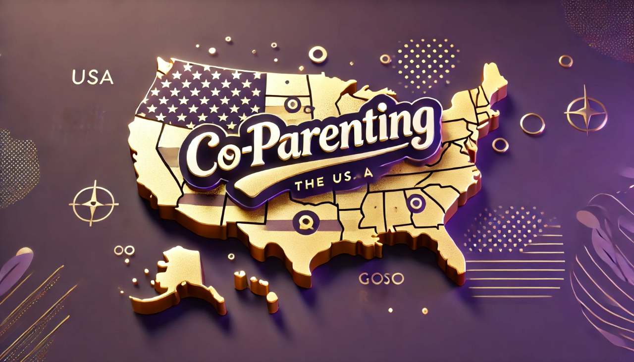 Map of U.S. States with Co-Parenting Laws